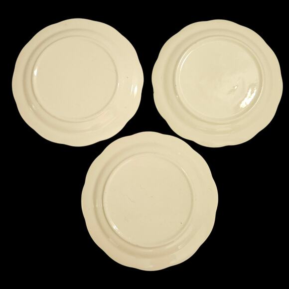 Vintage Floral Gold Trim 6" Bread Dessert Plates Set of 3 - Picture 5 of 5